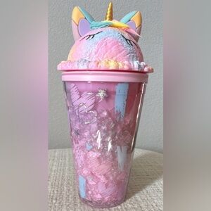 Amazon Pink Unicorn Tumbler with Lid